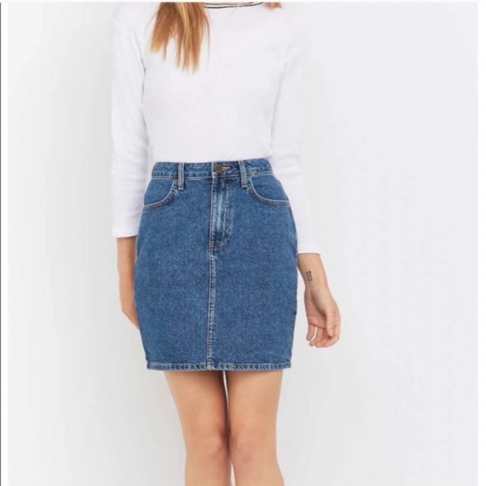 Denim mini skirt